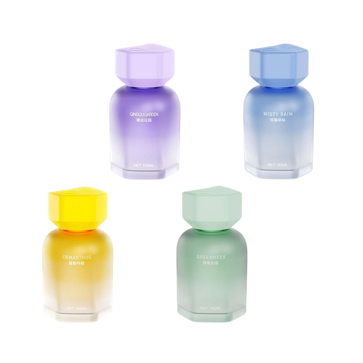 Frosted glass perfume collection
